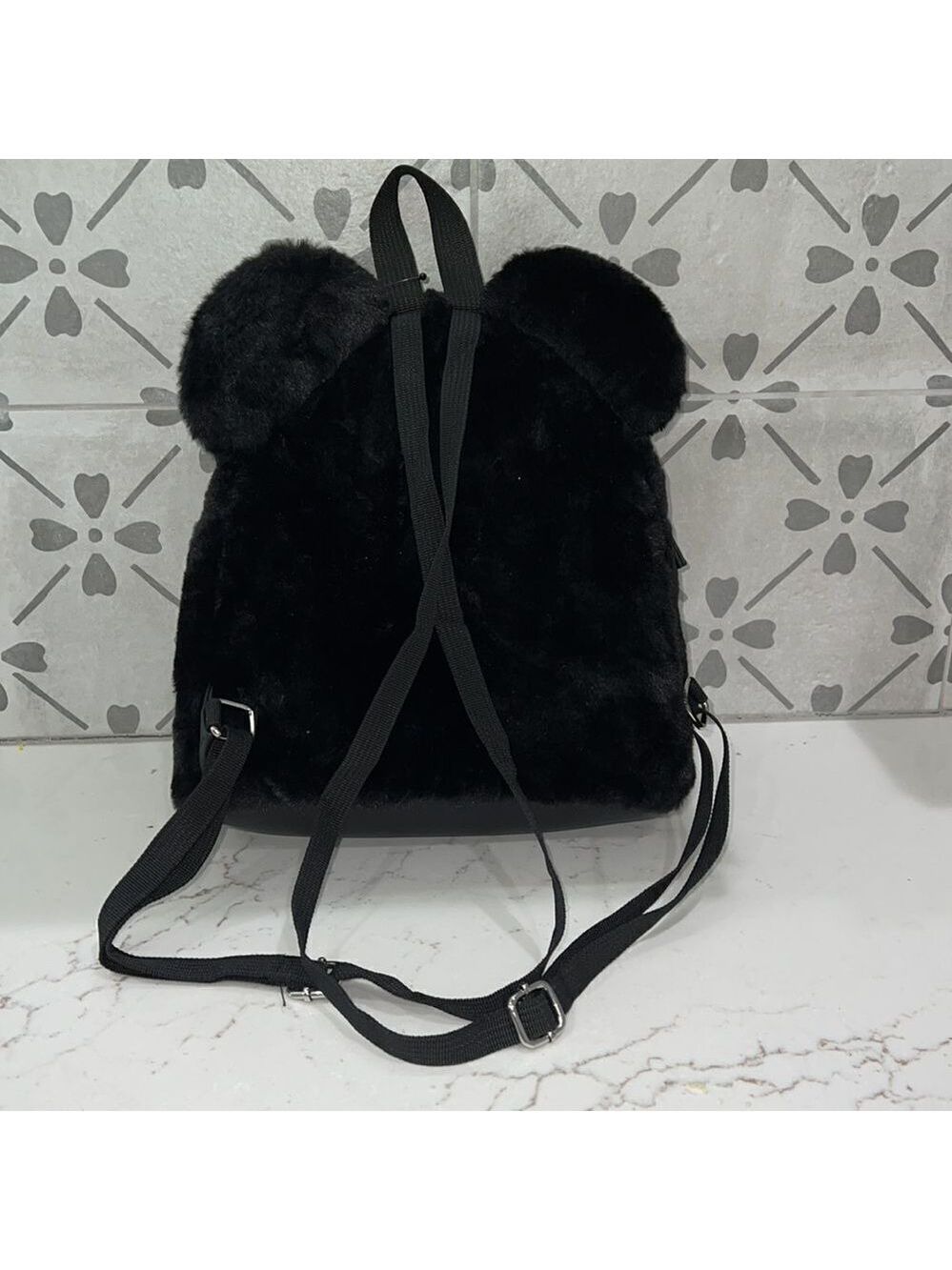 Disney Mickey Mouse Fuzzy Fur mini backpack. Brand new! Fun, vacation - Picture 2 of 8